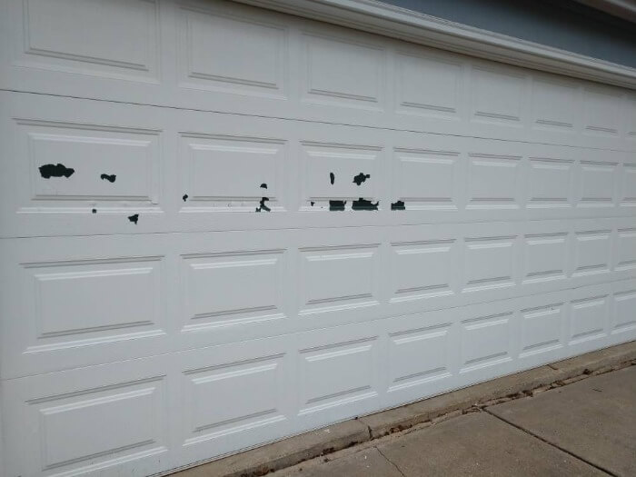 Paint Failure Garage Door