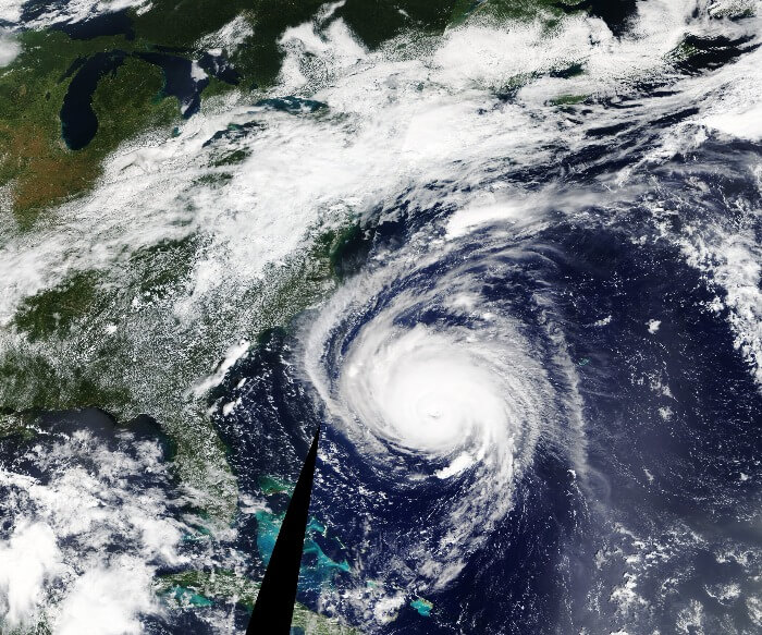 Hurricane Florence seen by NASA Satellite