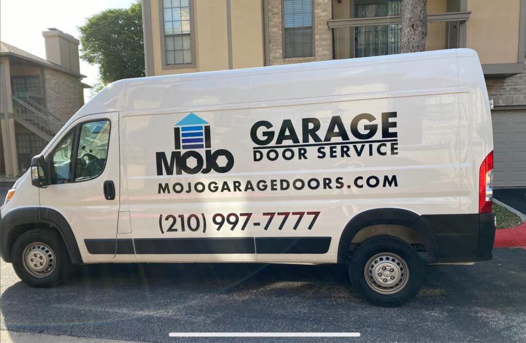 Mojo Garage Door Service Company Vehicle