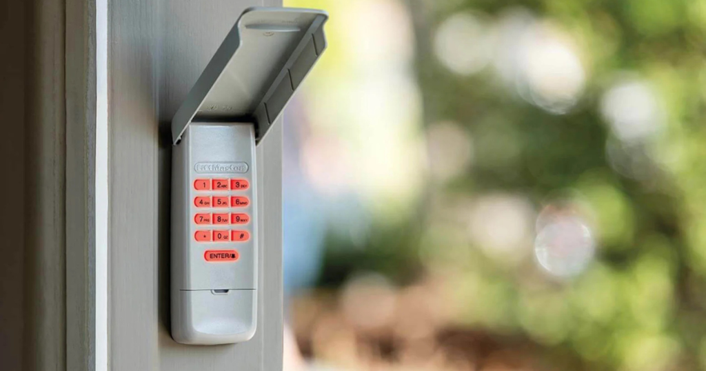 garage door keypad