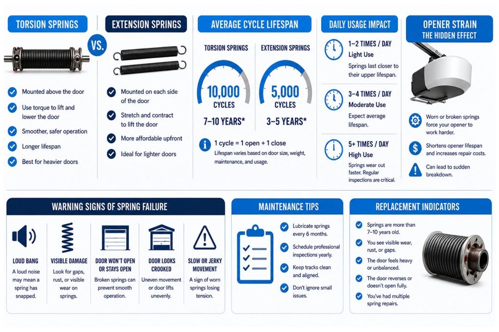 The Complete Guide to Garage Door Springs - Garage Door Spring L