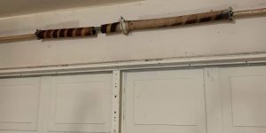 Broken garage door spring