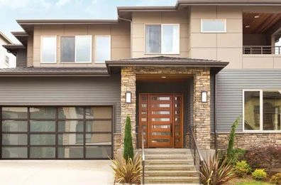 Modern Glass Garage Door Model 8800