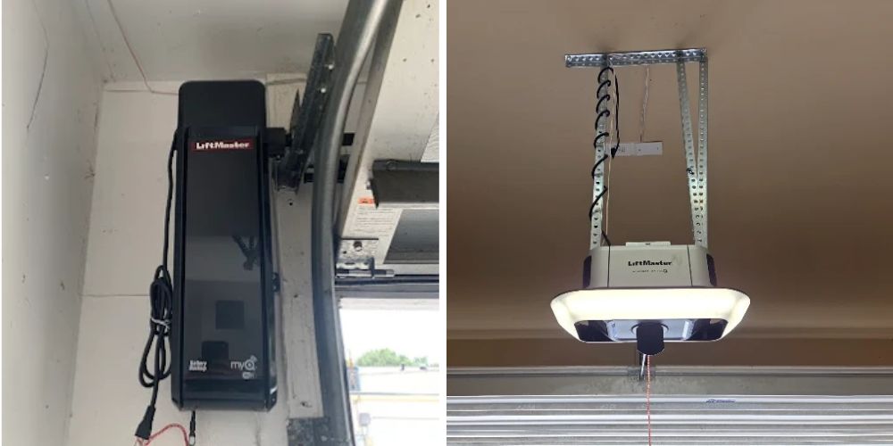 Wall-mounted vs. ceiling-mounted garage door openers